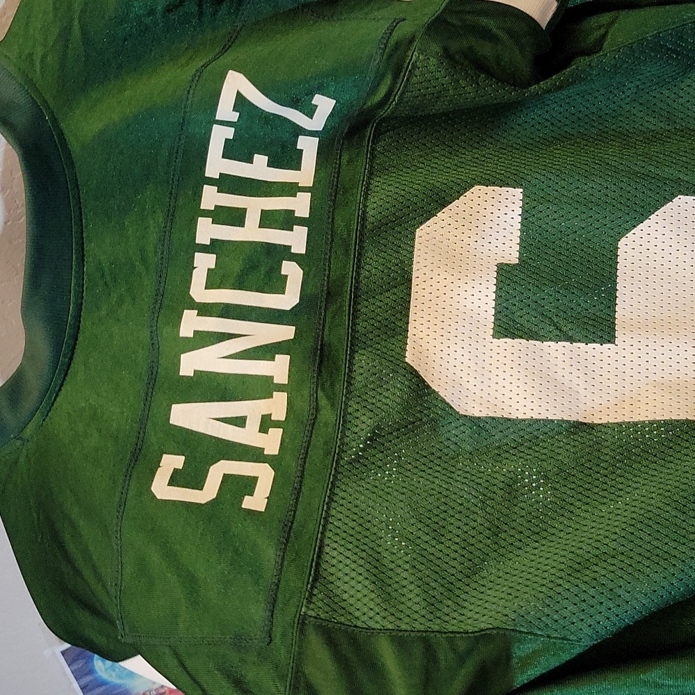 REEBOK Small Sanchez 6 Green Jets Jersey - Picture 11 of 14